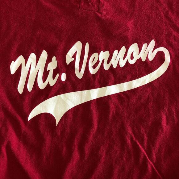 Men’s Burgundy Mt. Vernon Graphic Number Tee - Picture 5 of 6